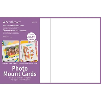 Strathmore® White Photo Mount Cards & Envelopes