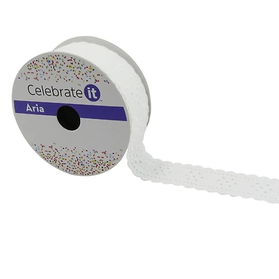 1.5" x 3yd. Lace Ribbon by Celebrate It™ Aria Vintage Blush