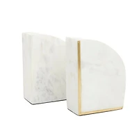 CosmoLiving by Cosmopolitan Marble Glam Bookends