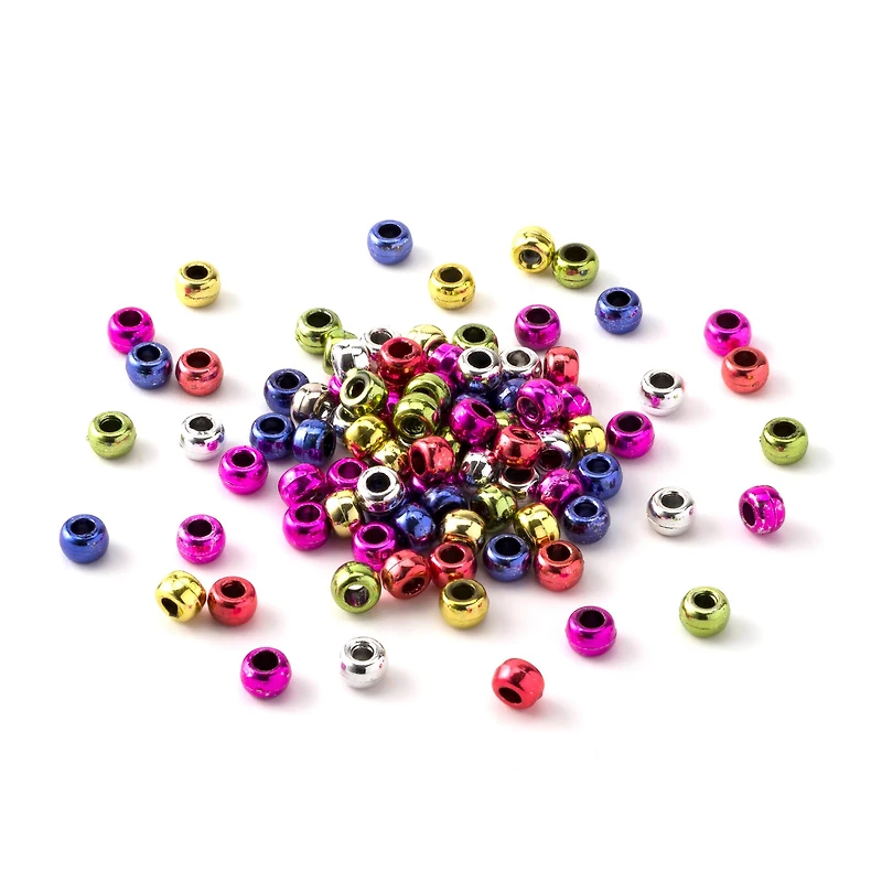 9mm Metallic Pony Beads by Creatology