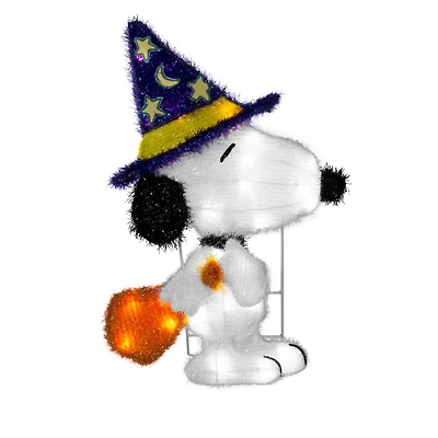 18" LED Peanuts Wizard Snoopy Yard Art