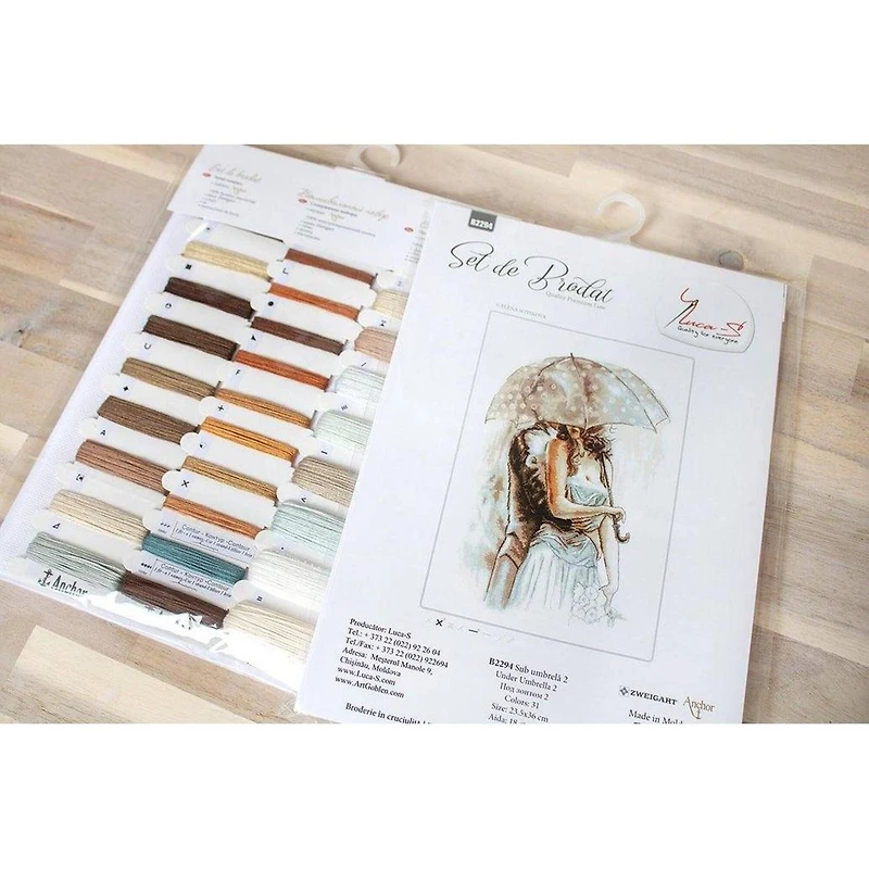 Luca-s Under Umbrella Counted Cross Stitch Kit