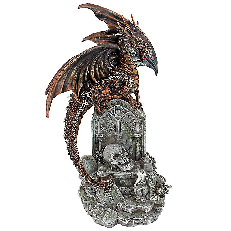 Design Toscano 13" Cruel Wing the Castle Graveyard Dragon Statue