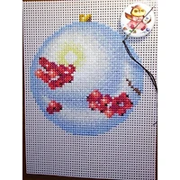 MP Studia Christmas Tree Decoration - Rowan Plastic Canvas Counted Cross Stitch Kit