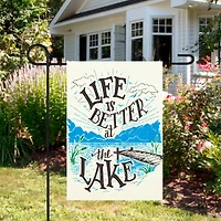 Life is Better at the Lake Garden Flag