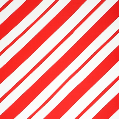 Red & White Diagonal Stripes Premium Gift Wrap by Celebrate It™