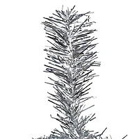 7ft. Unlit Silver Tinsel Artificial Christmas Tree