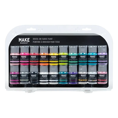 Pastel Brush-On Fabric Paint Set by Make Market® 