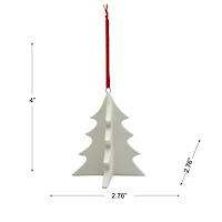 4" DIY Ceramic Slatted Christmas Tree Ornament by Make Market®