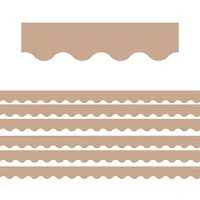 Teacher Created Resources Light Brown Scalloped Border Trim, 210ft.