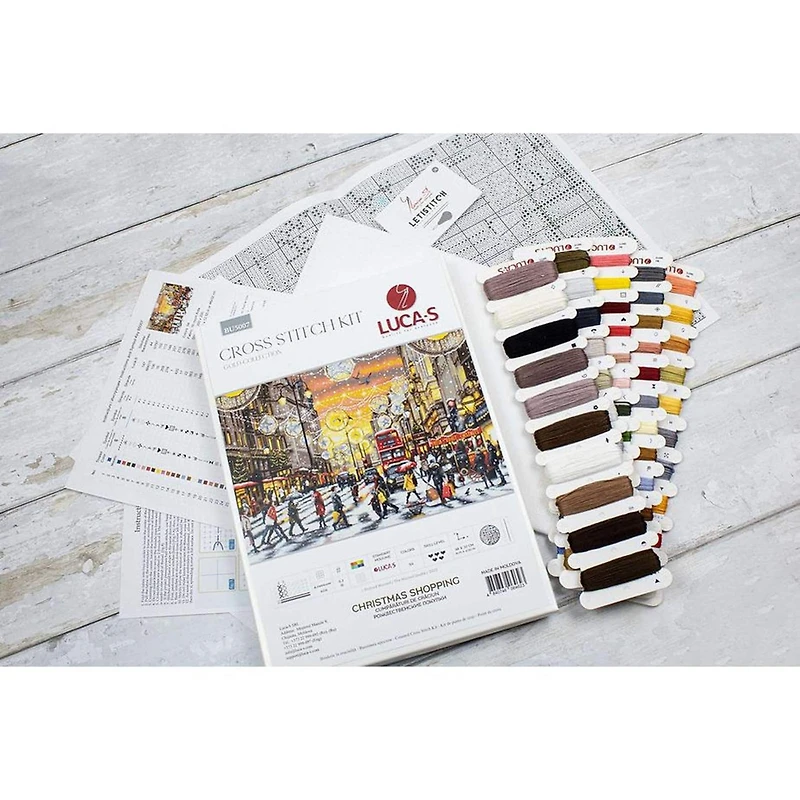 Luca-S Christmas Shopping Counted Cross Stitch Kit