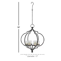 19'' Iron Farmhouse Hanging Candle Holder