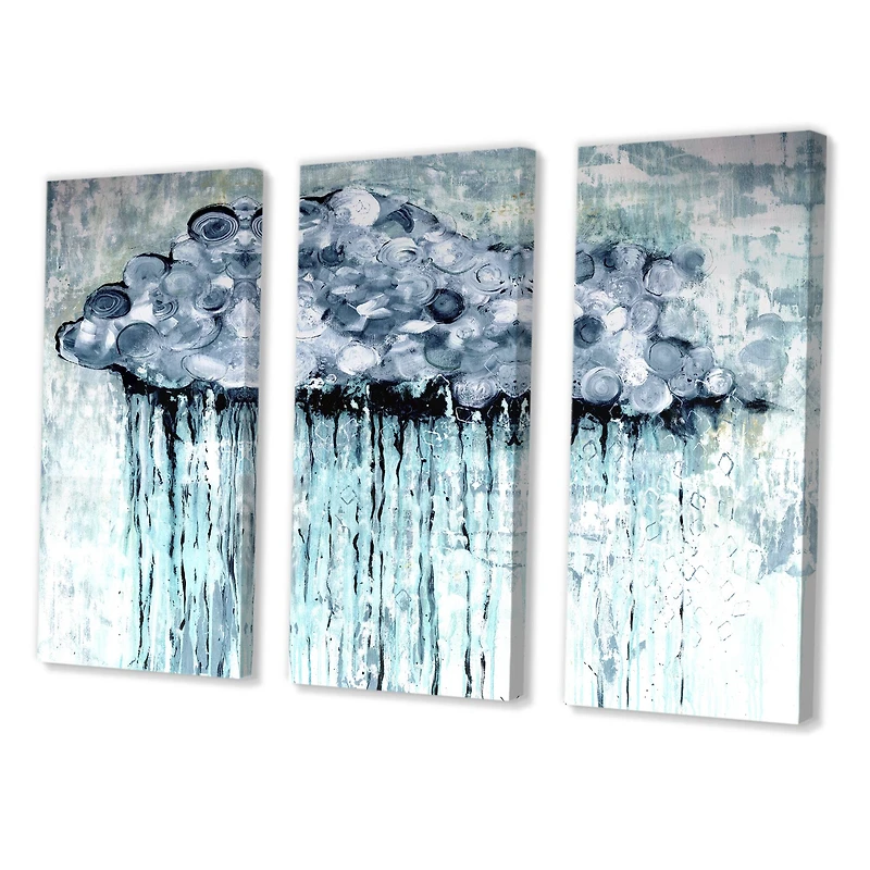 Designart - Rain Cloud - Modern Canvas Art Print