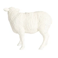 Hello Honey® 6.75" Long White Pastoral Elegance Sheep Taper Candle Holder
