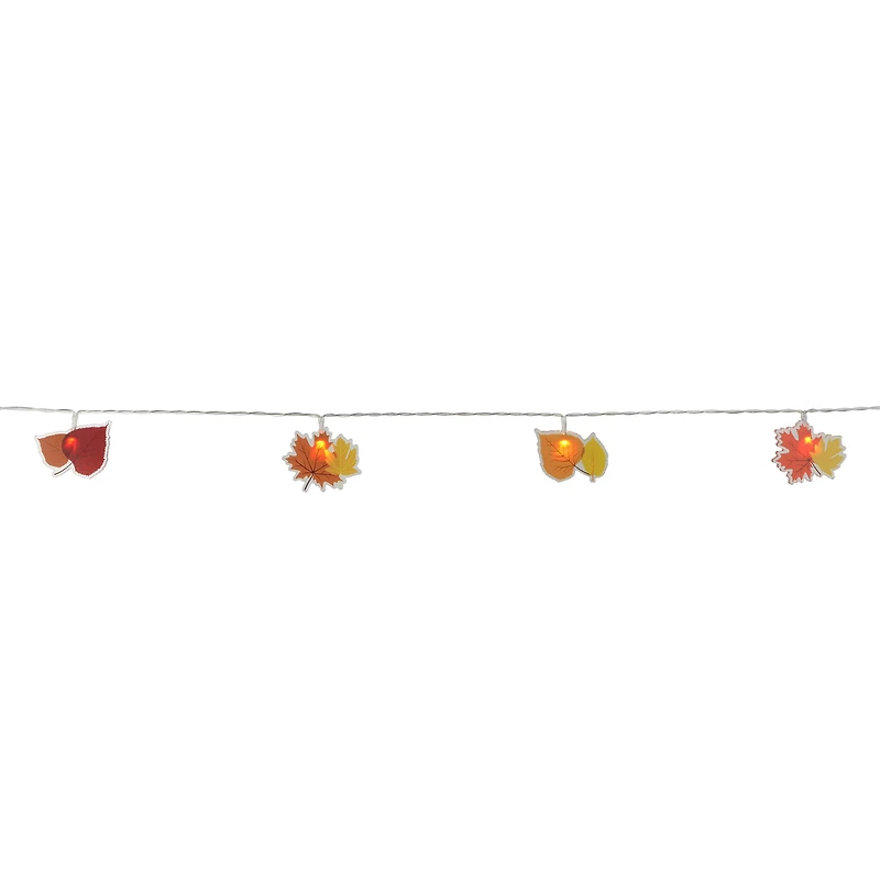10ct. Warm White LED Acrylic Leaf String Lights by Ashland®