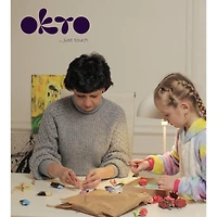 OKTO DIY Wood & Craft Tenderness Succulents Clay Kit