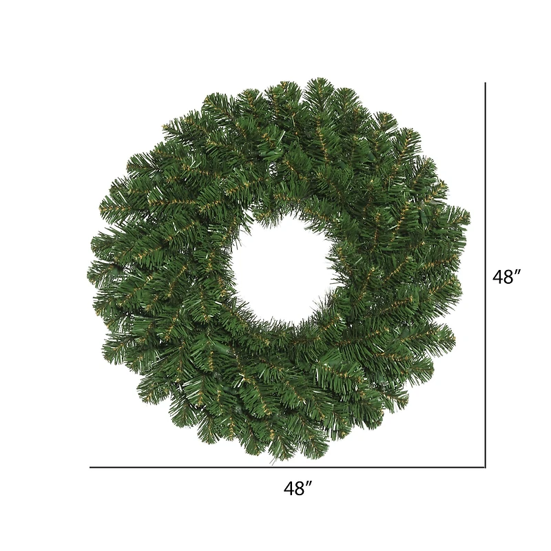 48" Unlit Oregon Fir Artificial Christmas Wreath
