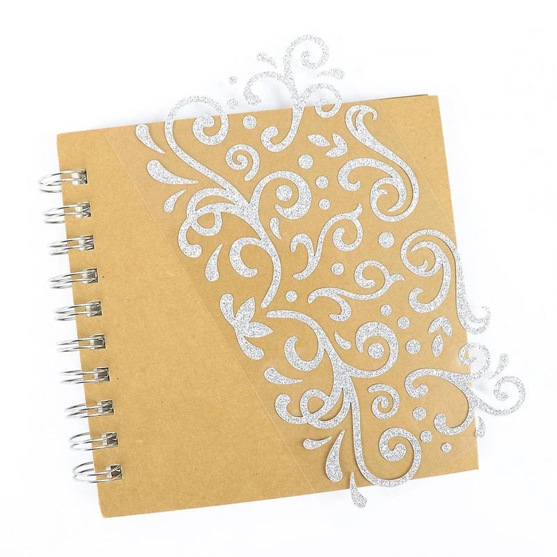 Silver Holographic Glitter Swirl Stickers by Recollections™