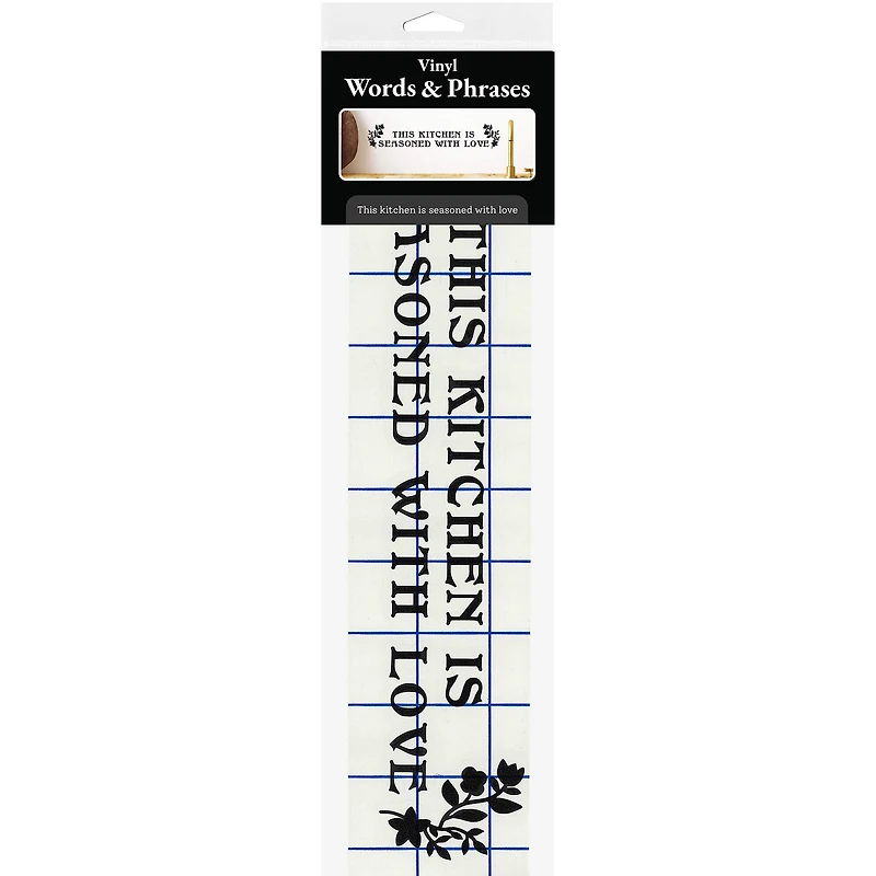 Leisure Arts® Vinyl Matte Black Seasoned with Love Decal