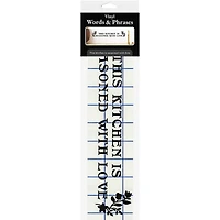 Leisure Arts® Vinyl Matte Black Seasoned with Love Decal