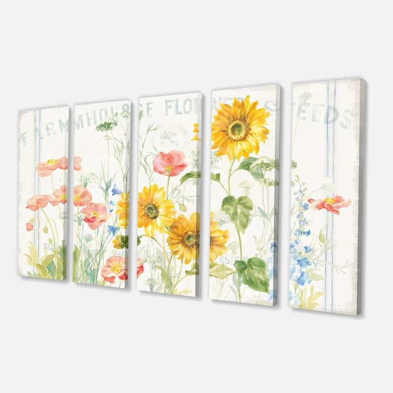 Designart - Floursack Florals I