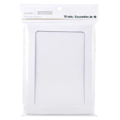 12 Packs: 10 ct. (120 total) 5" x 7" Frame Cards & Envelopes by Recollections