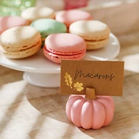 Kate Aspen Burgundy & Blush Pink Pumpkin Place Card Holder 6 ct.