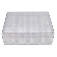 The Beadsmith® 6'' x 5'' x 2'' Clear Storage Box with Jars