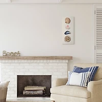 Stupell Industries Nautical Sea Shells over Soft Beige Sand Canvas Wall Art