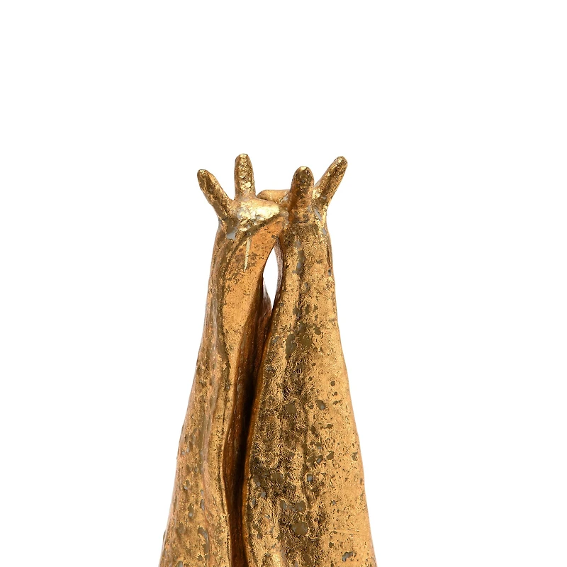 Hello Honey® 9" Gold Iron Snail Bookends Set