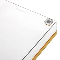 Mind Reader Cosmopolitan Collection Gold Paper Tray