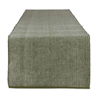 DII® 108" Sage & White 2-Tone Ribbed Table Runner