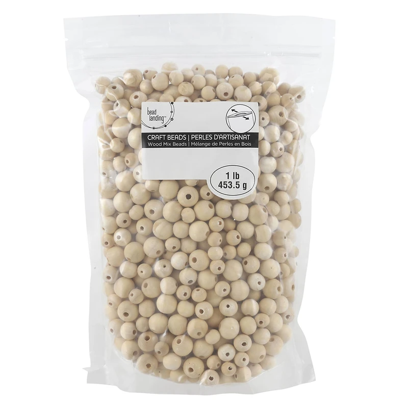 Unfinished Wooden Round Beads by Bead Landing™