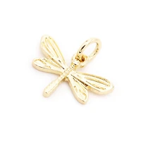 14K Gold Plated Dragonfly Charm by Bead Landing™