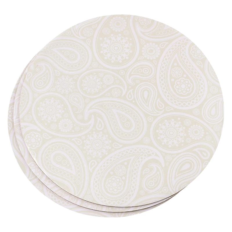 12" Silver Paisley Cake Boards by Celebrate It®