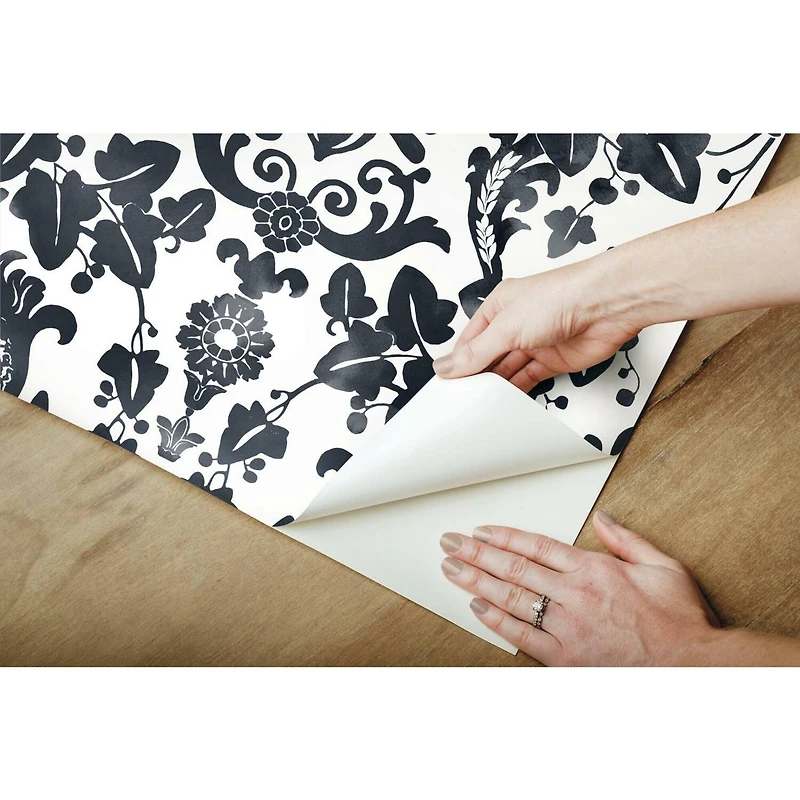 RoomMates Vine Damask Peel & Stick Wallpaper