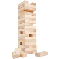 Toy Time Classic Giant Wooden Blocks Stacking Game