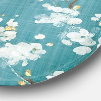 Designart - Blue Cherry Blossoms I