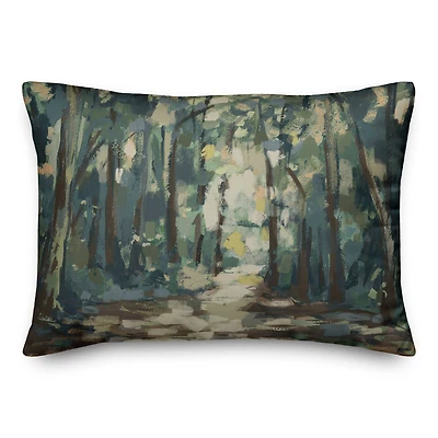 Green Abstract 20" x 14" Indoor/Outdoor Pillow