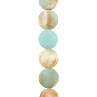 Matte Amazonite Lentil Beads, 10mm by Bead Landing™