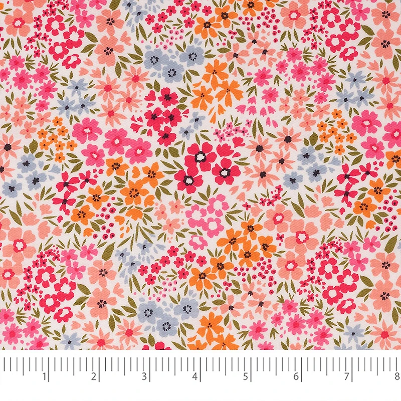 SINGER Packed Small Floral Cotton Fabric