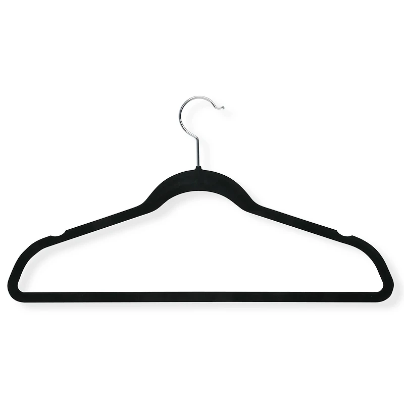 Honey Can Do Black Flocked Suit Hanger, 20ct.