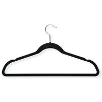 Honey Can Do Black Flocked Suit Hanger, 20ct.
