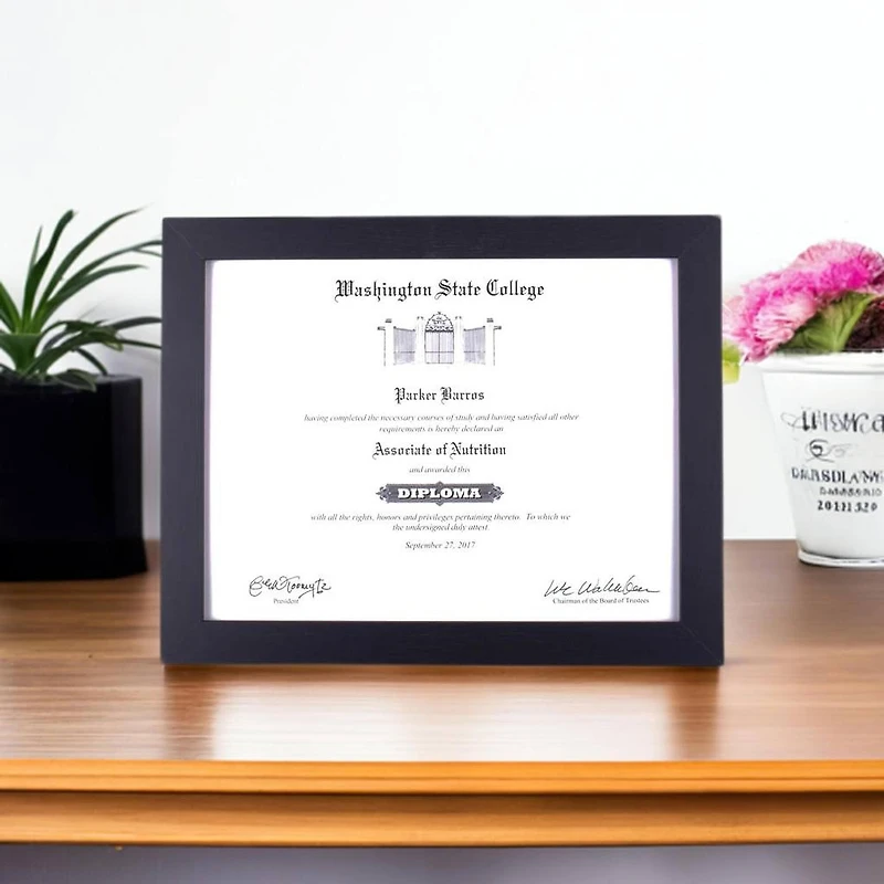DII® Black 8.5" x 11" Document Frame