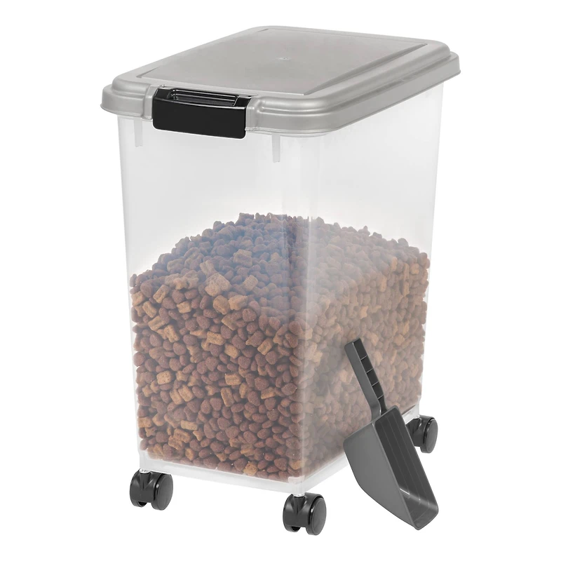 IRIS Chrome Airtight Pet Food Container