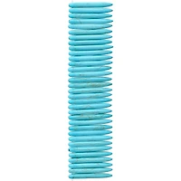 12 Pack:  Reconstituted Turquoise Spike Beads, 40mm by Bead Landing™