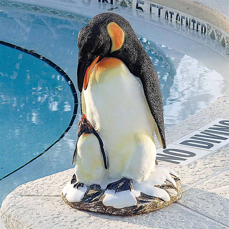 Design Toscano 19.5" Positively Penguins Sculpture