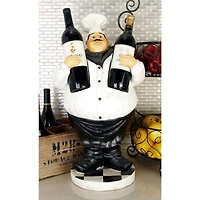 24" White Polystone Traditional Chef Sculpture
