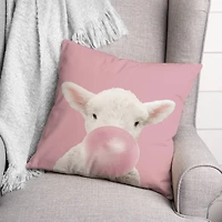Baby Lamb 18" x 18" Throw Pillow