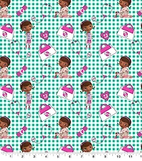 Disney® Doc McStuffins Plaid Cotton Fabric